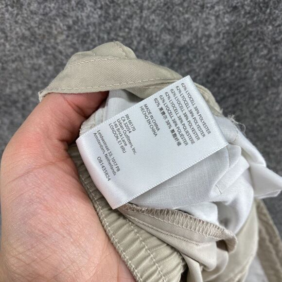 New Urban Outfitters Dress Pants Men L Large Beige High Rise Pleated Straight - Picture 13 of 14